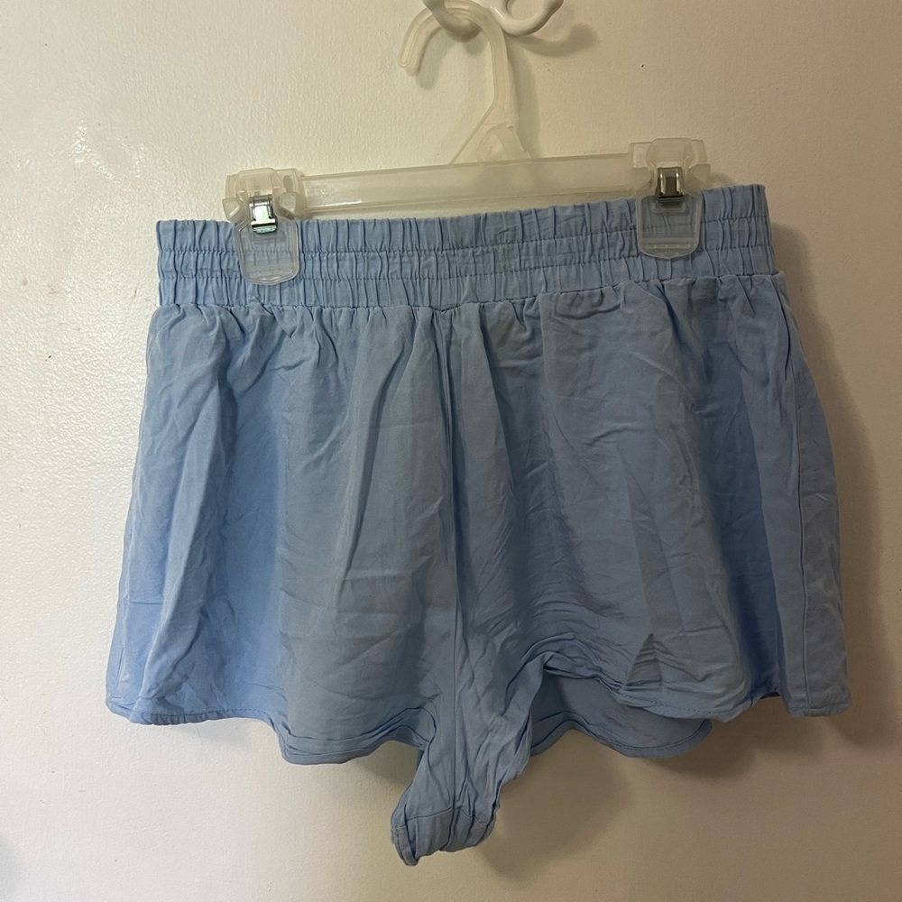 Blue Flowy shorts